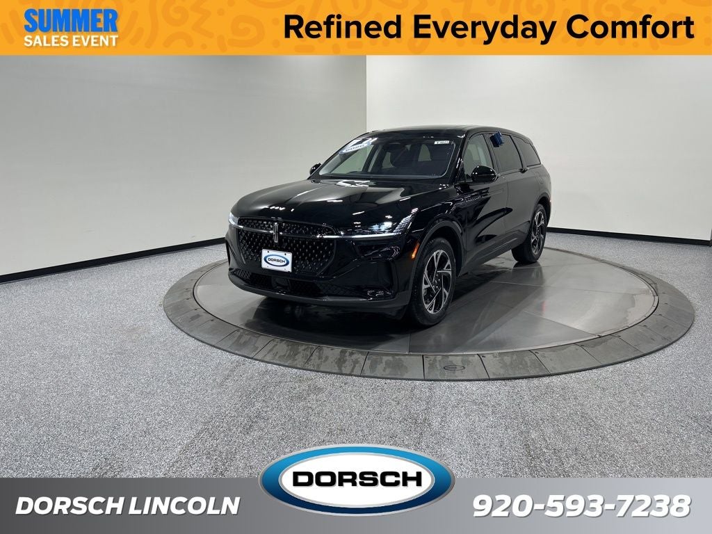 2026 Lincoln Nautilus Premiere in Infinite Black Metallic Clearcoat — front three-quarter view