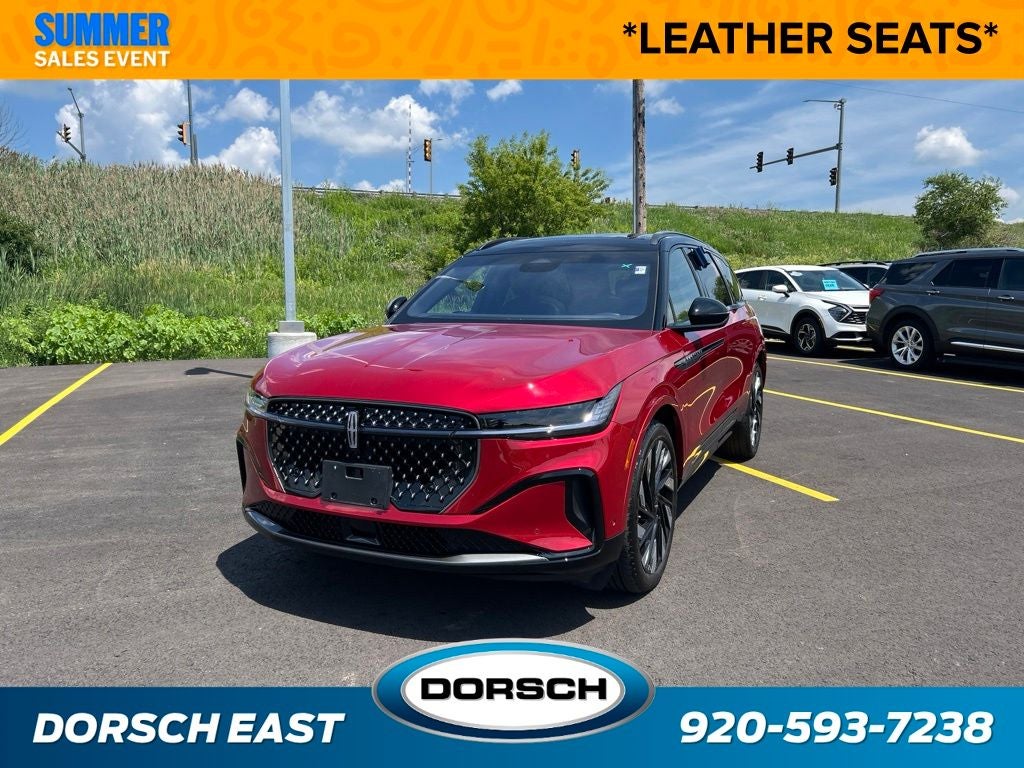 2024 Lincoln Nautilus Reserve in Red Carpet Metallic Tinted Clearcoat — front three-quarter view